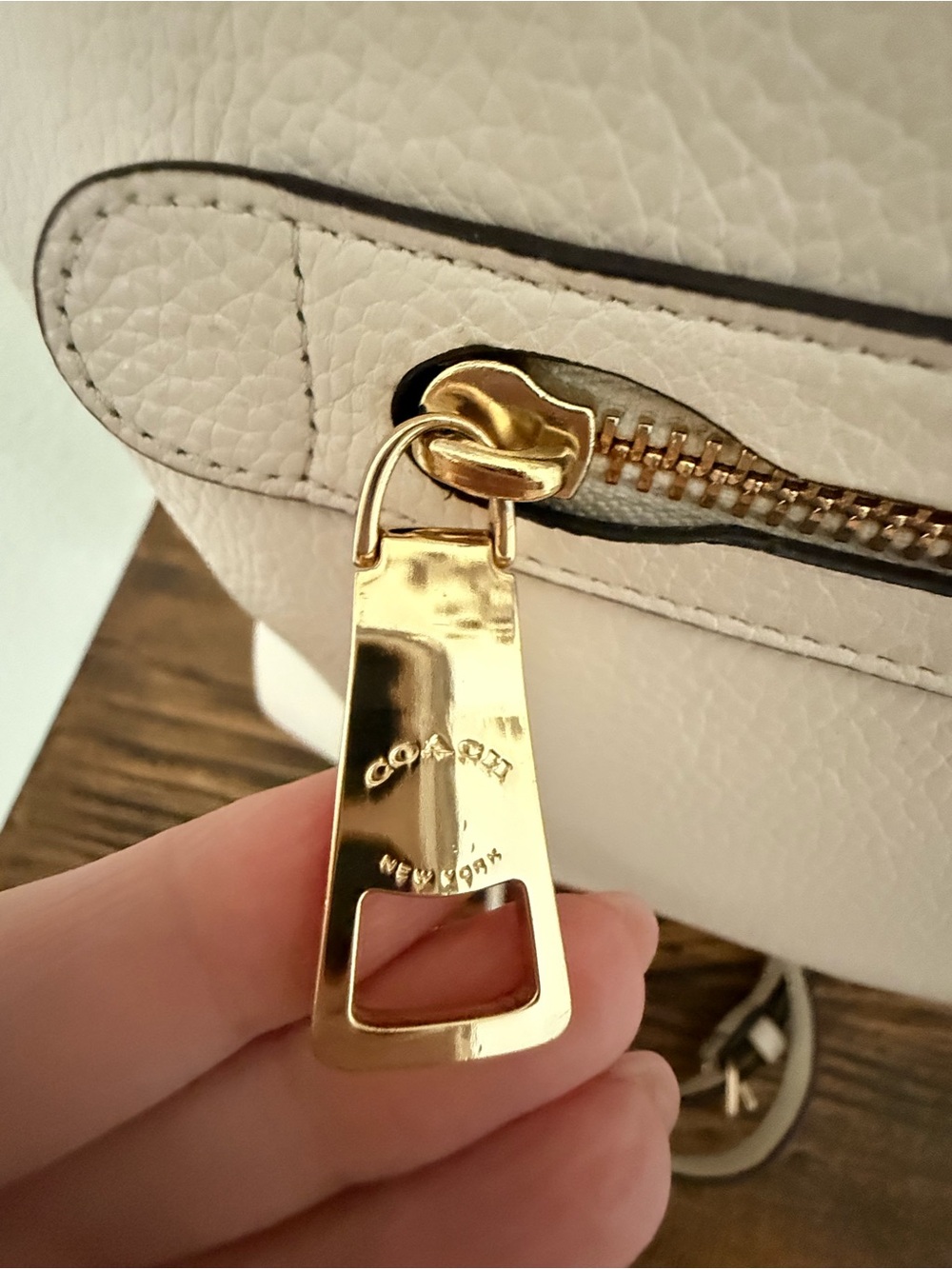 Coach Pebbled Leather Tote - Picture 9 of 11